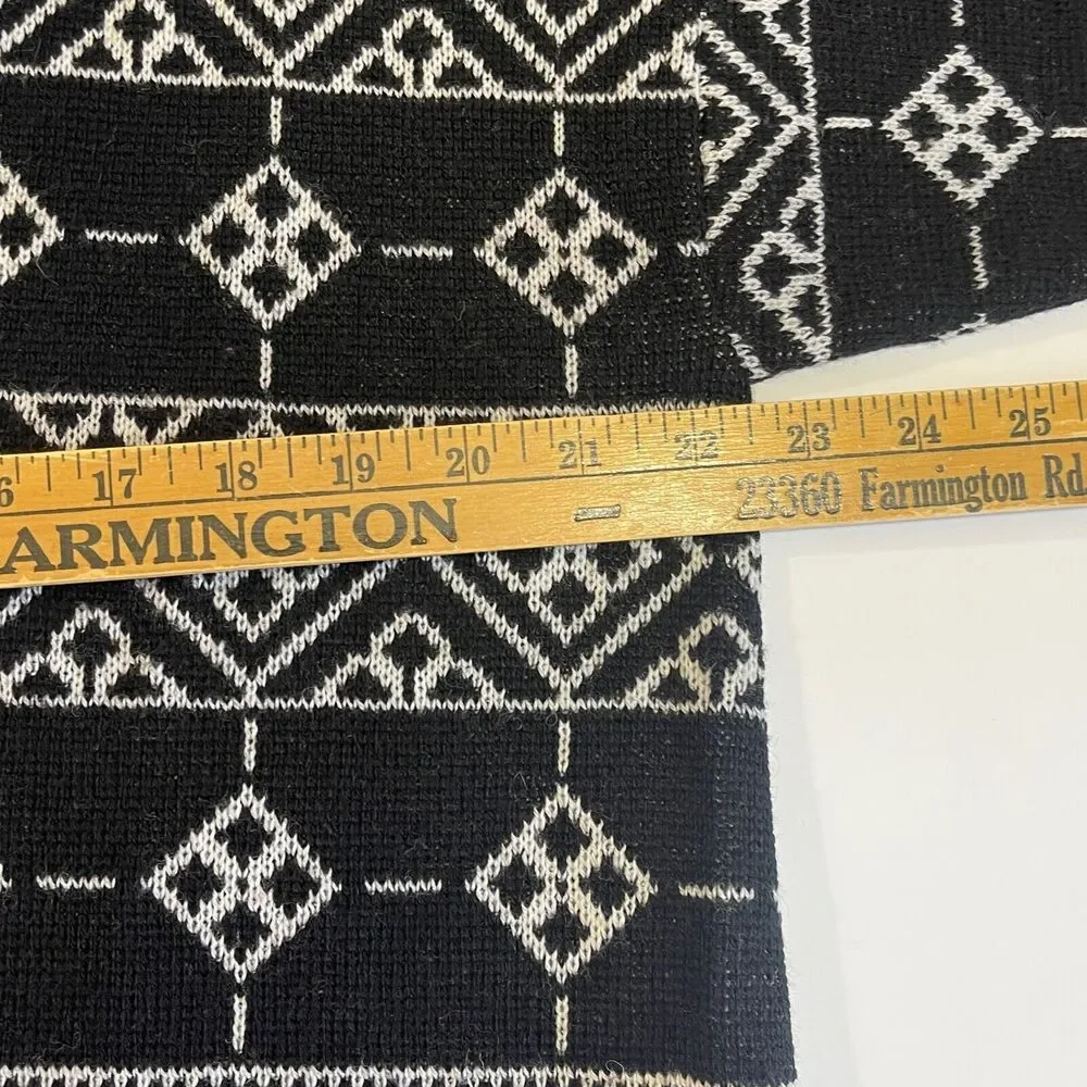 VTG‎ Pendleton 100% Virgin Wool Knit Cardigan Sweater Cowl Neck Womens Large